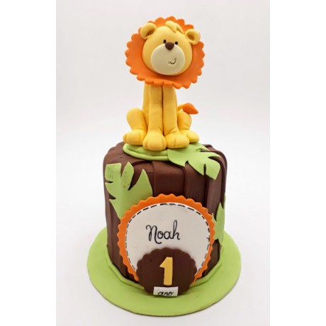 Mini bolo mesversário Leão