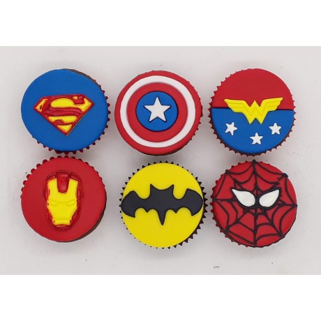 Mini Cupcake Super Heróis