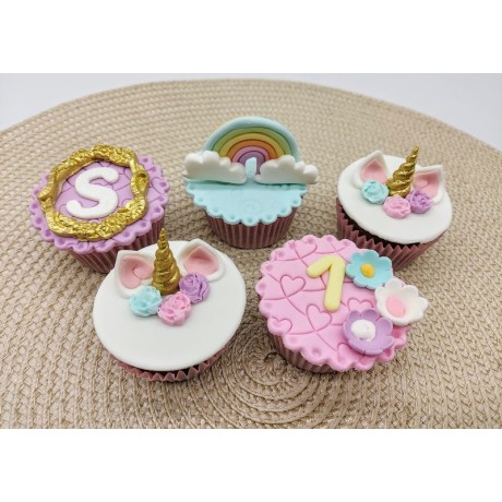 Mini Cupcake Unicórnio