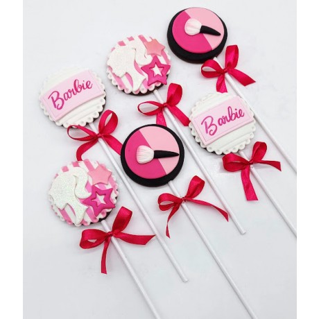 Pirulito de chocolate Barbie