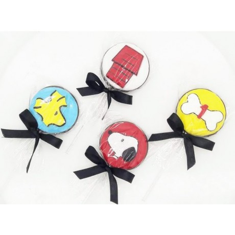 Pirulito de chocolate Snoopy