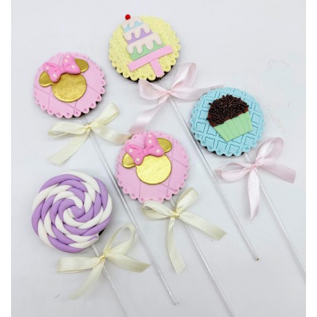 Pirulito Minnie Confeitaria