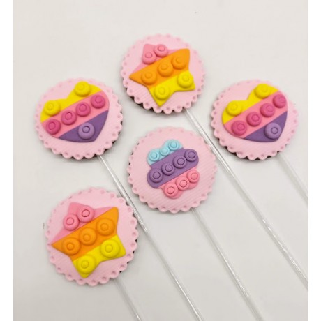 Pirulito de chocolate Pop it