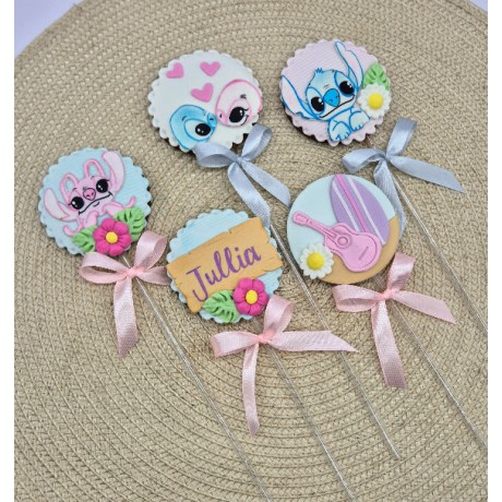 Pirulito de chocolate Stitch