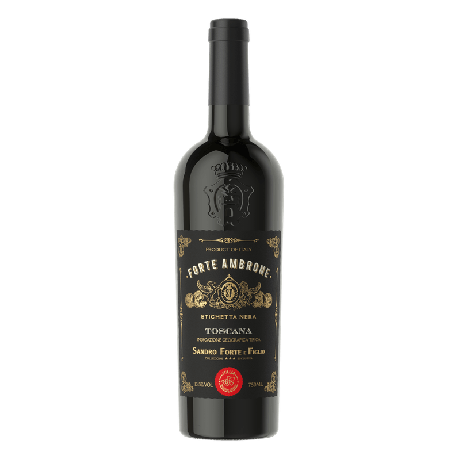Vinho italiano Forte Ambrone Toscana Etiqueta Negra