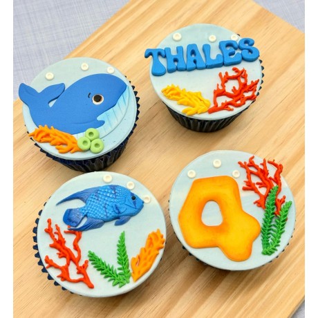 Cupcake Fundo do Mar