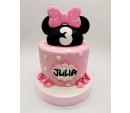 Bolo Minnie rosa