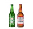  Cerveja Heinecken ou Budweiser 355ml