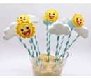Cake Pop Sol e Nuvem