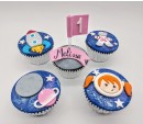 Cupcake Astronauta rosa