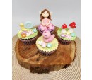 Cupcake Jardim Encantado 3D