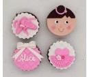 Mini Cupcake Bailarina