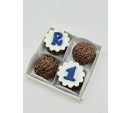 4 Brigadeiros Decorados na Caixa